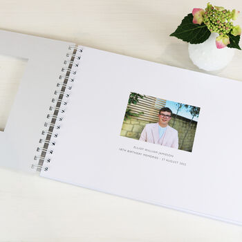 Personalised Birthday Memory Book Or Album: A4, 2 of 4