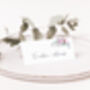 Wedding Place Cards In Pink Florals, thumbnail 2 of 4