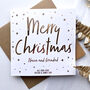 Christmas Card For Nana And Grandpa | Personalised, thumbnail 3 of 5