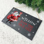 Personalised Cartoon Santa Nice List Slate Hanging Sign 25 X 15cm, thumbnail 2 of 6