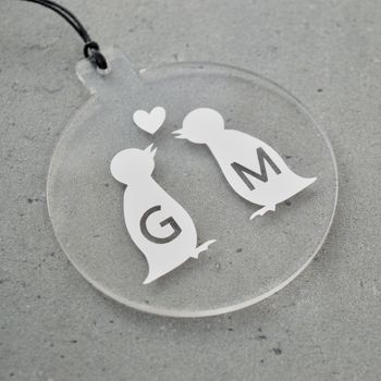 Personalised Penguin Christmas Decoration, 2 of 10
