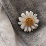 White Daisy Memorial Pin Brooch, thumbnail 3 of 11