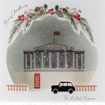 British Museum Sparkling Pop Up Christmas Card, 2 of 7