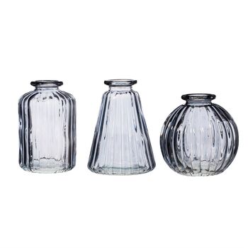 Set Of Three Glass Bud Vases, 6 of 11
