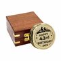 Personalised Brass 43rd Birthday 100 Year Calendar Compass, thumbnail 1 of 12
