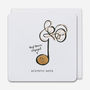 'Ecstatic Note' Engagement Music Note Card, thumbnail 2 of 2
