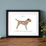 Personalised Border Terrier Print, thumbnail 1 of 3