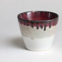 Handmade Japanese Beaker Mug Cherry X White, thumbnail 1 of 7