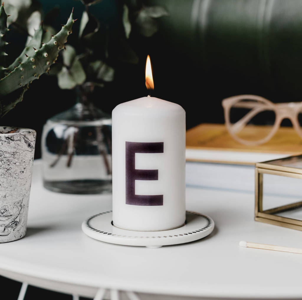 Personalised Initial Letter Candle Gift By Jodie Gaul