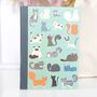Cats Stationery Set And Personalised Bag, thumbnail 3 of 5