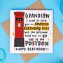 Grandson Funny Postbox Birthday Card, thumbnail 2 of 2