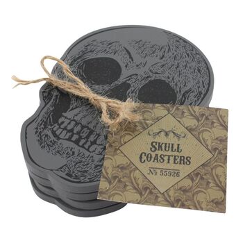 Set Of Four Skull Coasters, 2 of 3