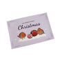 Personalised Robin Baubles Linen Placemat, thumbnail 5 of 5