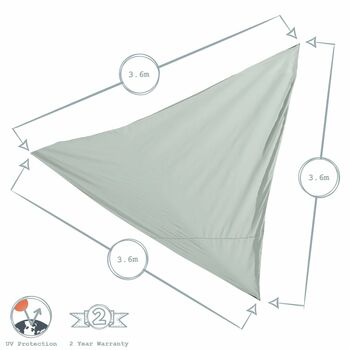 Triangular Shade Sail Canopy, 8 of 8