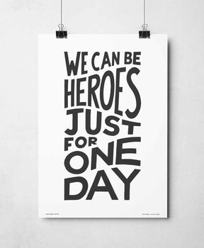 We Can Be Heroes Print, 7 of 8