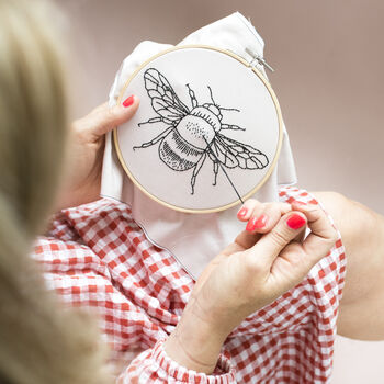 Bee Embroidery Hoop Kit, 11 of 11