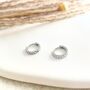 Silver Minimalist Earring Set, Silver Stacking Earrings, thumbnail 6 of 8