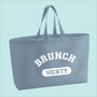 Brunch Society Premium Canvas Oversized Tote Bag, thumbnail 8 of 10