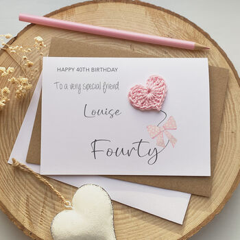 Personalised 40th Birthday Friend Card, 2 of 2
