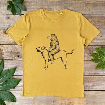 Bear And Labrador Organic T Shirt, 2 of 6