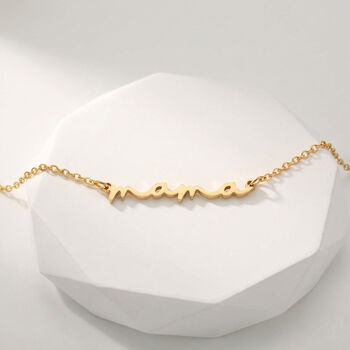 Mama Script Necklace, 4 of 10