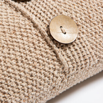 Moss Stitch Cushion Knitting Kit, 4 of 10