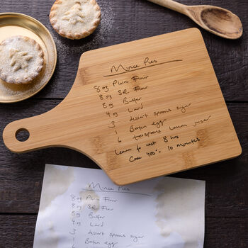 Personalised Handwriting Christmas Recipe Board For Her, 5 of 6