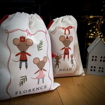 Personalised Christmas Eve Mouse Sack, 3 of 12