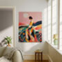 Female Colourful Landscape Portrait Art Print, thumbnail 2 of 4