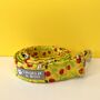 Yellow Bee And Strawberry Dog Collar And Lead, thumbnail 4 of 7
