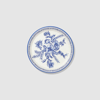 French Toile Small Party Plates X 10, 2 of 4