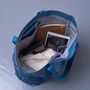 Eco Friendly Washable Blue Shoulder Bag, thumbnail 5 of 7