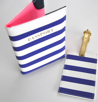 Personalised Passport Cover And Luggage Tag Set, 5 of 8