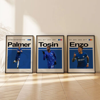 Set Of Three Chelsea Football Player Posters, 3 of 7