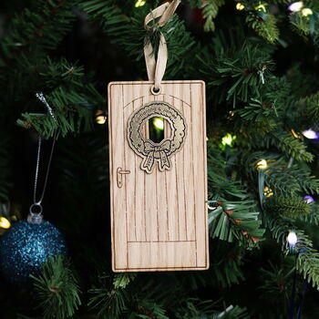 Personalised Christmas Front Door Ornament – New Home And Couples Keepsake, 8 of 11
