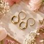 Infinity Sterling Silver Hoop Earrings, thumbnail 4 of 6