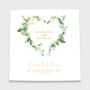 Personalised Wedding Day Card Heart Wreath, thumbnail 2 of 4