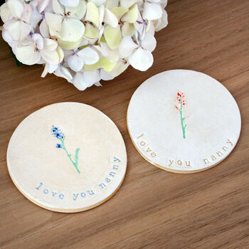 Floral Love You Nanny Coaster, 3 of 8