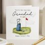 Personalised Golf Fathers Day Card For Grandad, thumbnail 1 of 7