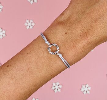 Fabulous Friend Christmas Wreath Bracelet, 4 of 7