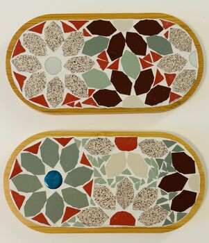 Floral Mosaic Trinket Candle Tray, 4 of 7