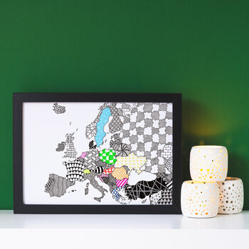 Personalised Map Of Europe, 2 of 6