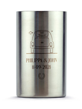 Personalised Engraved Wine Cooler Wedding Car, 2 of 2