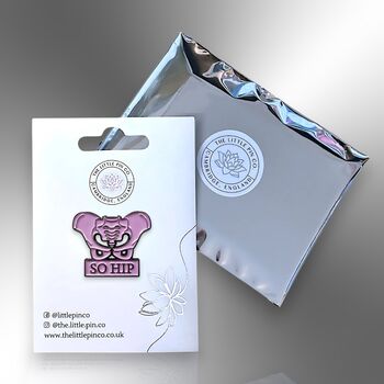 So Hip Joint Skeleton Enamel Pin Badge, Medical Gifts For Physiotherapists, Chiropractors, Orthopaedics, Doctors Or Nurses, 5 of 8