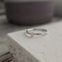 Tiny 9ct Gold Heart Stacker Ring, thumbnail 4 of 7