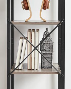 Five Tier Bookcase Standing Display Storage Rack, 8 of 12