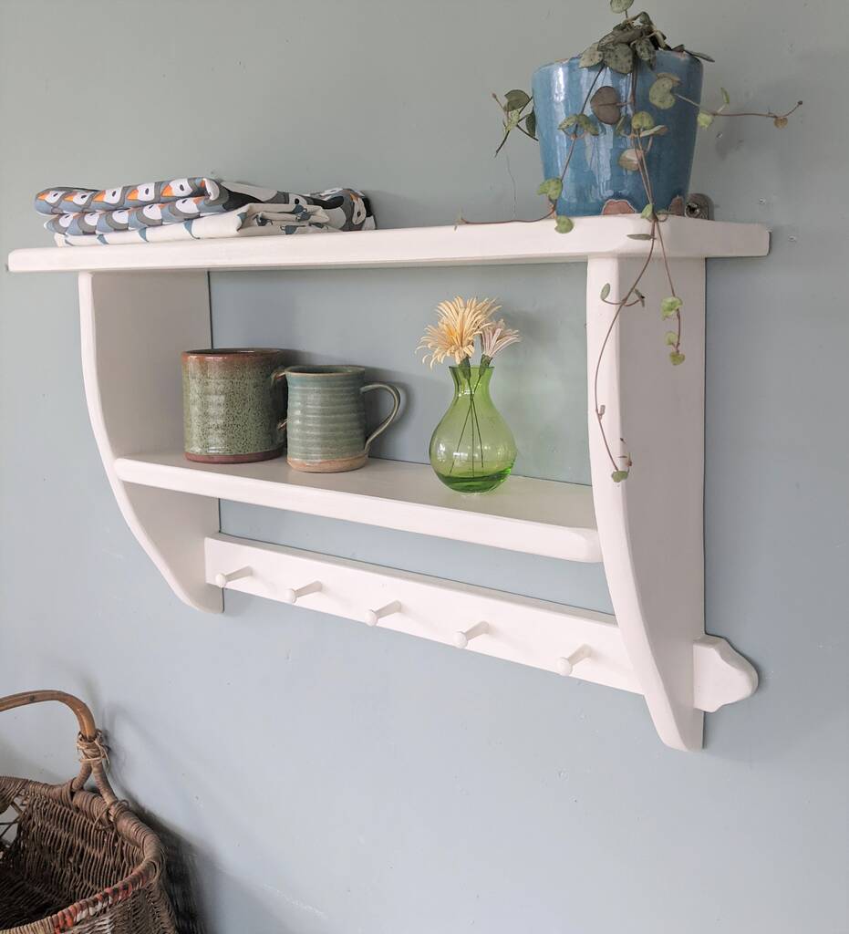 Country Cottage Shelf And Wooden Peg Rail, 1 of 6