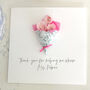 Personalised Teacher Thank You Paper Flower Card, thumbnail 1 of 5