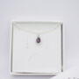 Amethyst Purple Teardrop Pendant Necklace, thumbnail 2 of 5