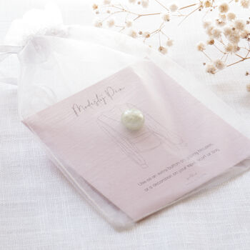 Light Green Faux Pearl Modesty Pin, 8 of 12